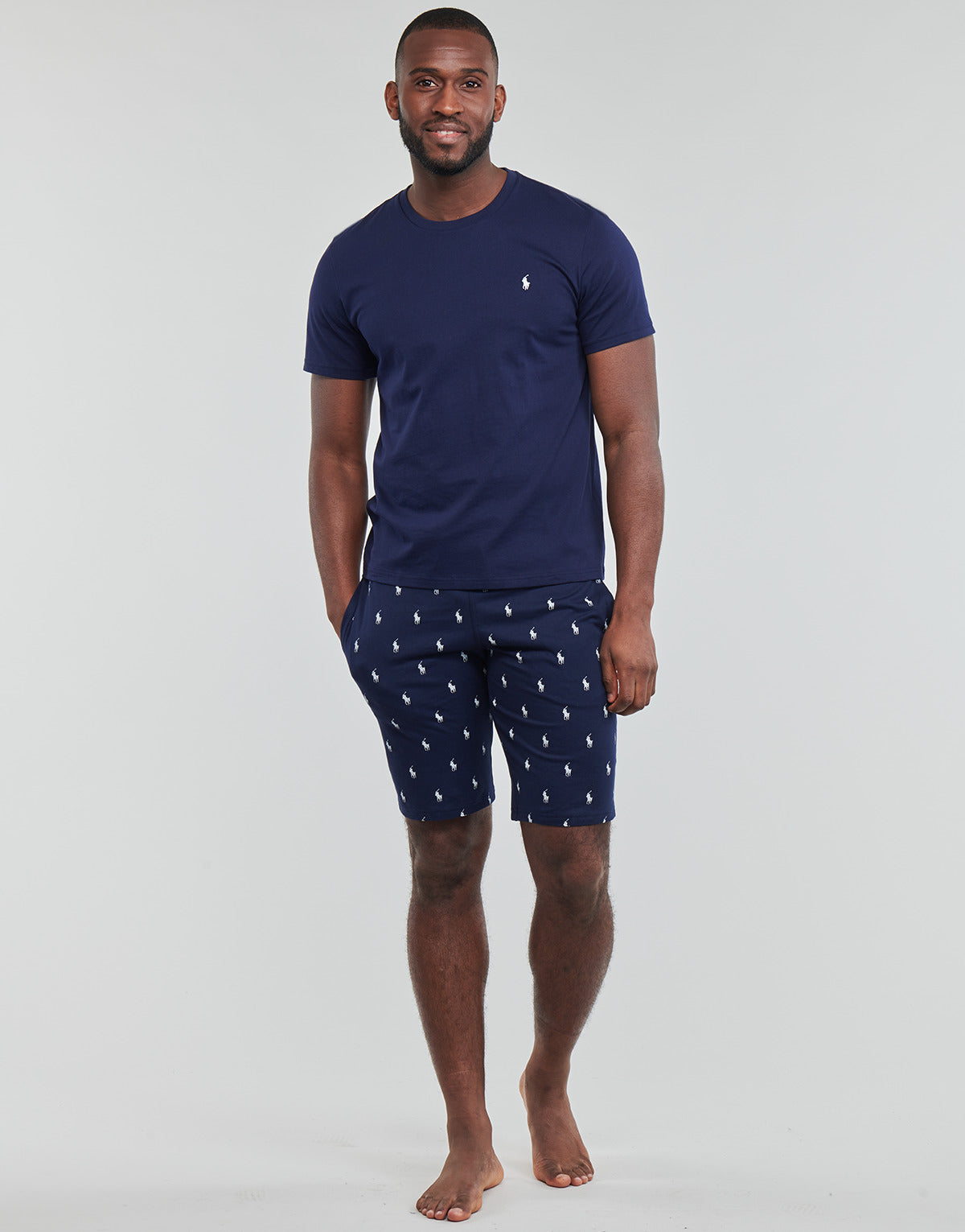 Pantaloni corti Uomo Polo Ralph Lauren  SLIM SHORT  Marine