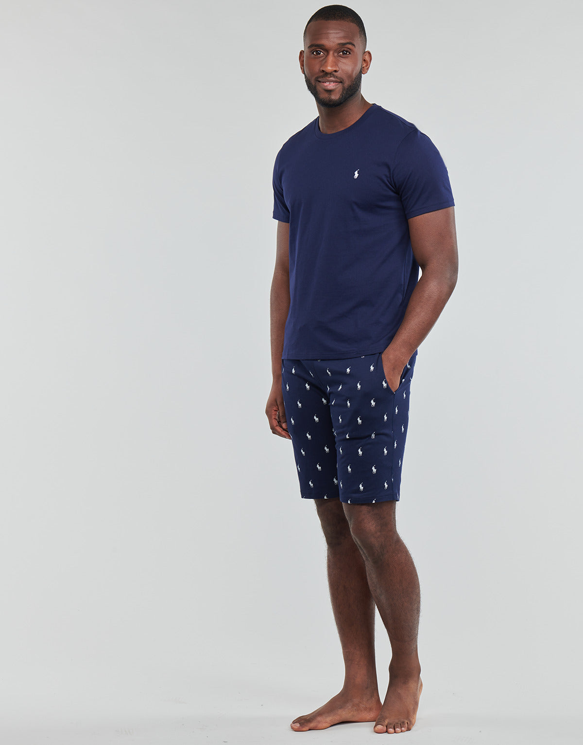 Pantaloni corti Uomo Polo Ralph Lauren  SLIM SHORT  Marine