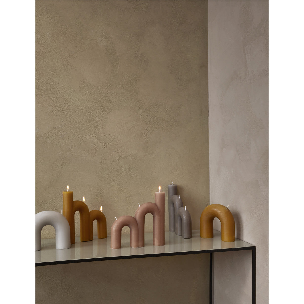 Candele, diffusori  Broste Copenhagen  BEND  Grigio