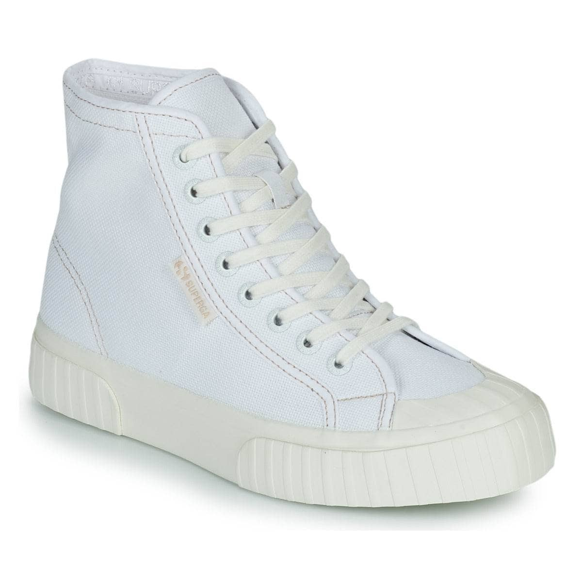 Sneakers alte Donna Superga  2696 STRIPE  Bianco