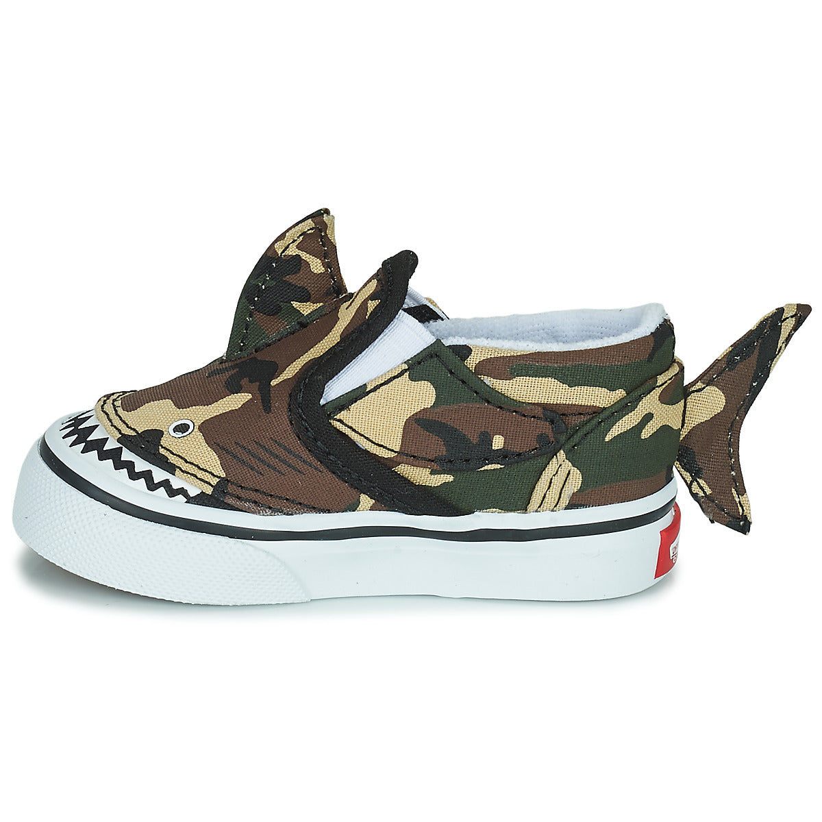 Scarpe bambini ragazzo Vans  Slip-On V Shark  Nero