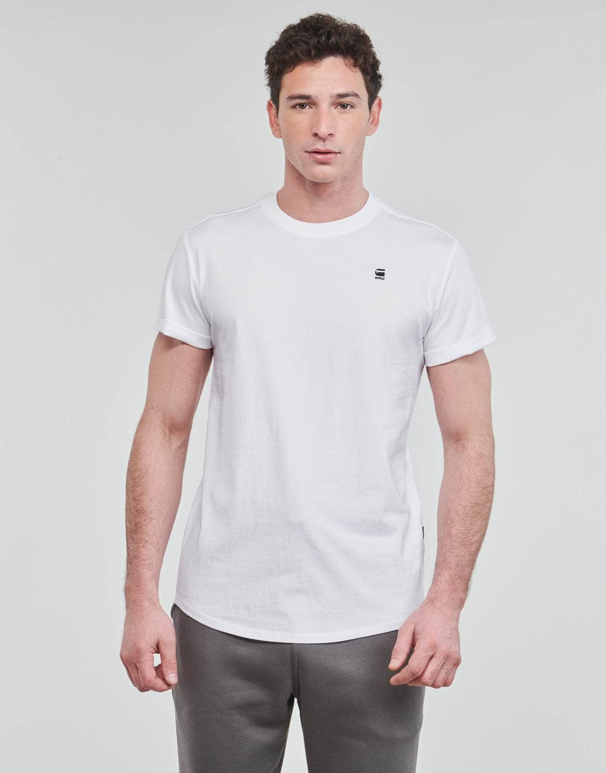 T-shirt Uomo G-Star Raw  Lash r t s\s  Bianco