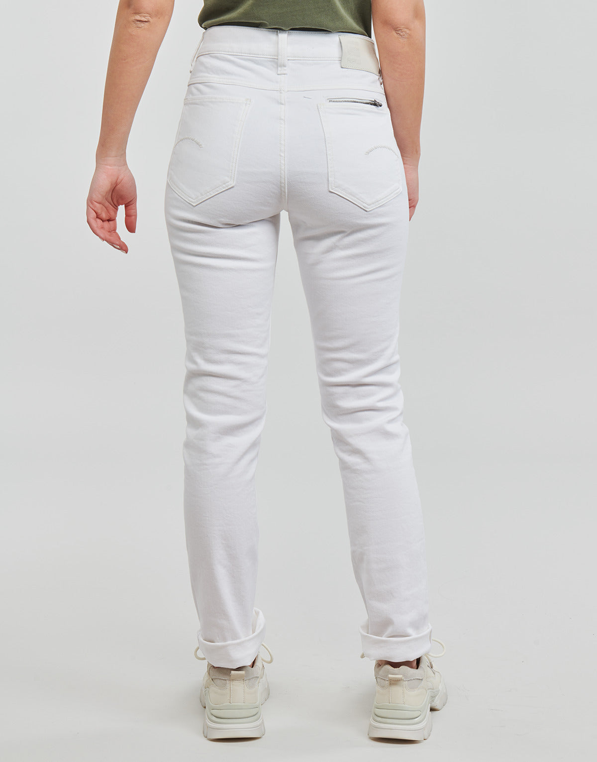 Jeans Donna G-Star Raw  Noxer straight  Bianco