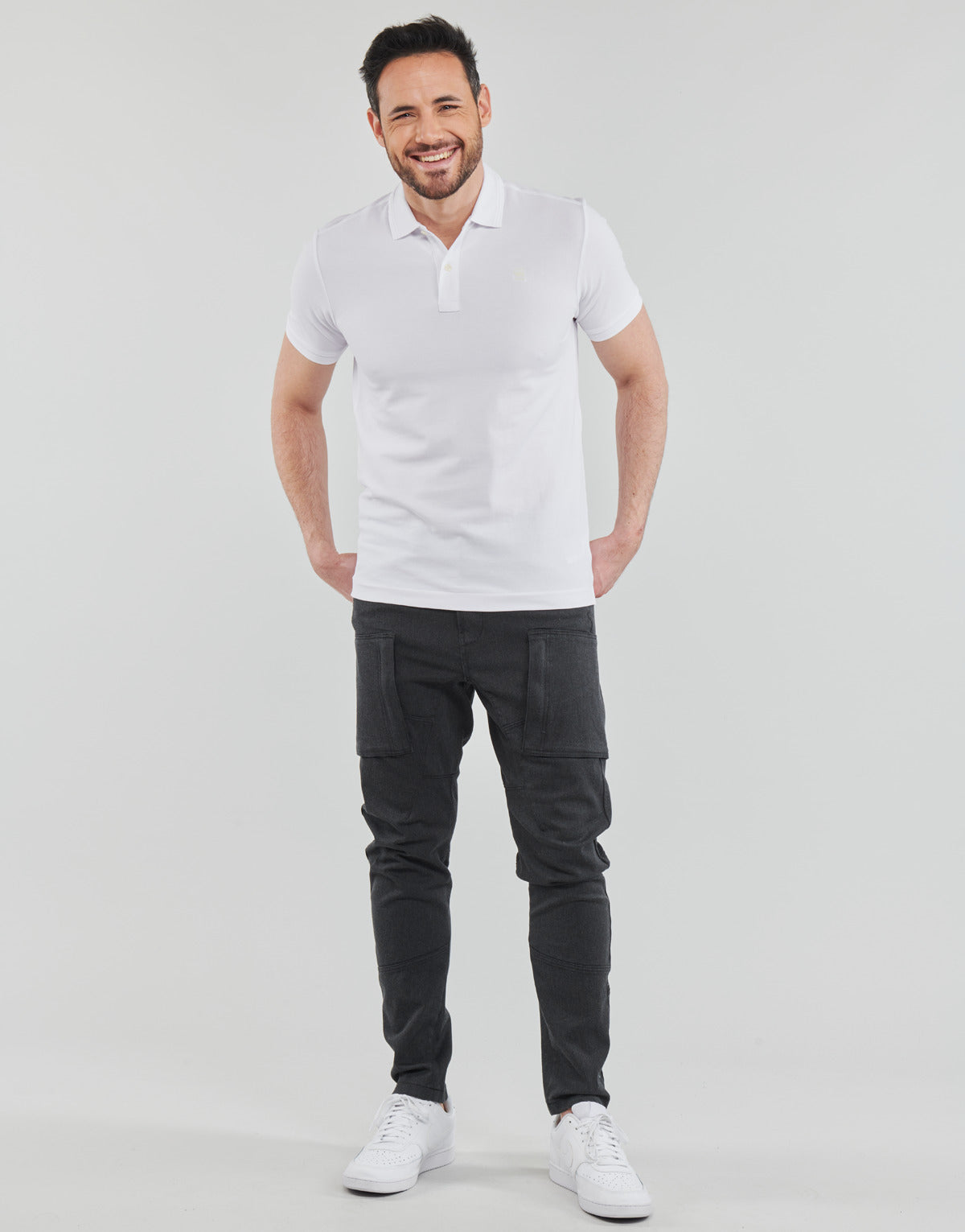 Pantalone Cargo Uomo G-Star Raw  Zip pkt 3D skinny cargo  Grigio