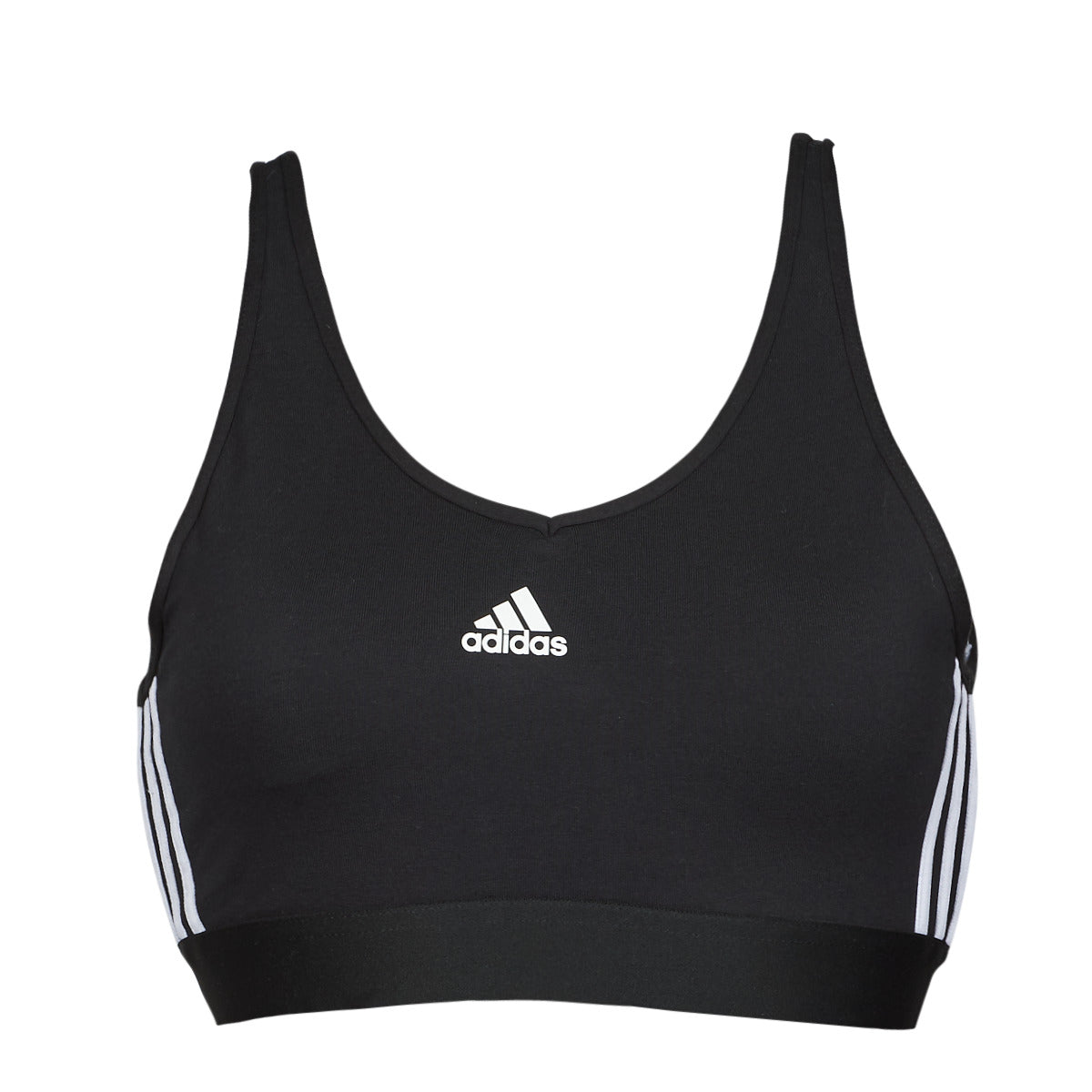 Reggiseno sportivo Donna adidas  3 Stripes CROP  Nero