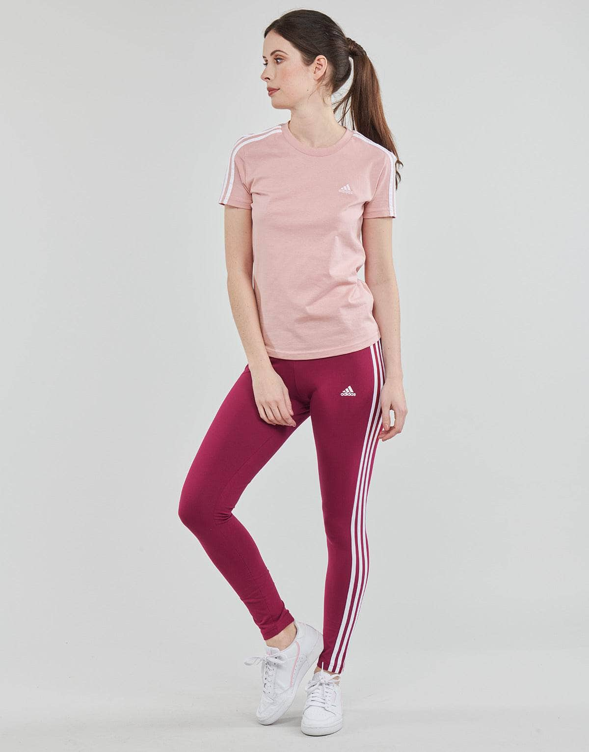 T-shirt Donna adidas  3 Stripes T-SHIRT  Rosa