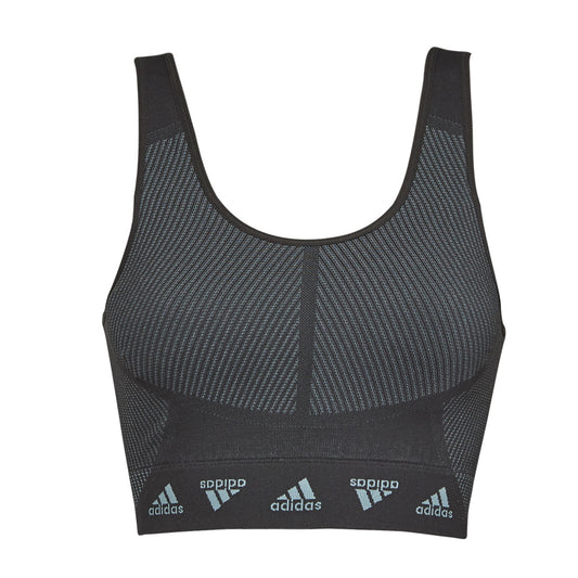 Reggiseno sportivo Donna adidas  STUDIO AEROKNIT BRA - LIGHT SUPPORT  Grigio