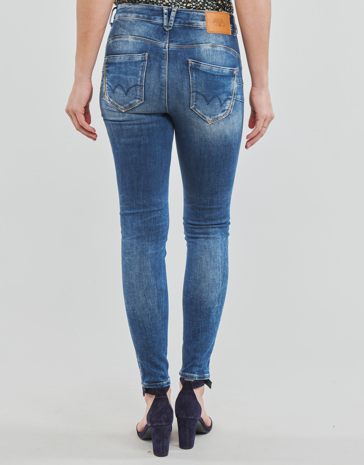 Jeans Slim Donna Le Temps des Cerises  PULP HIGH C RHO  Blu