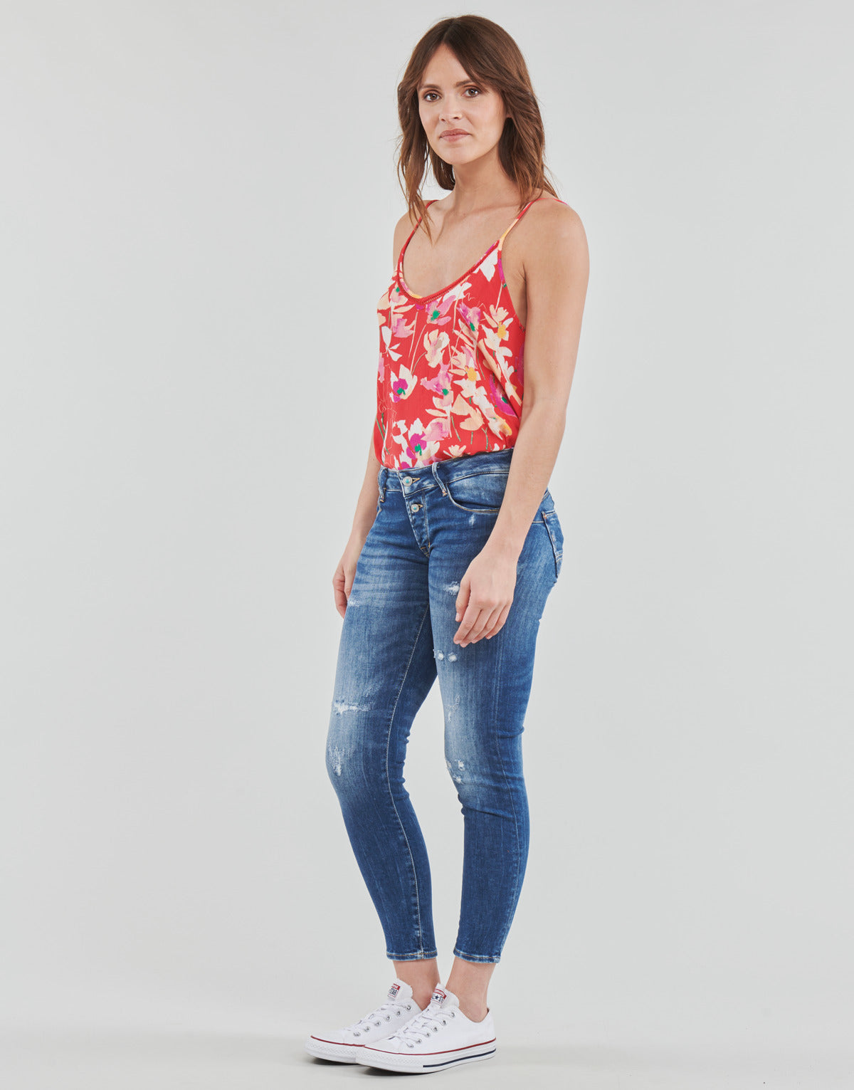 Jeans Slim Donna Le Temps des Cerises  PULPC FINO  Blu