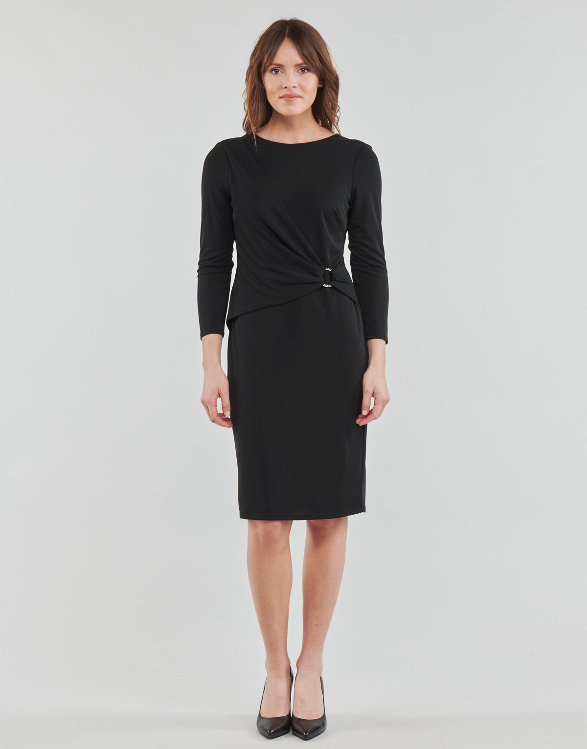 Abito corto Donna Lauren Ralph Lauren  FABIANA-ELBOW SLEEVE-DAY DRESS  Nero