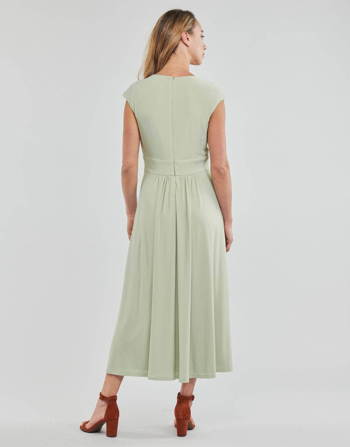 Abito lungo Donna Lauren Ralph Lauren  VATRIZIA-SHORT SLEEVE-DAY DRESS  Verde