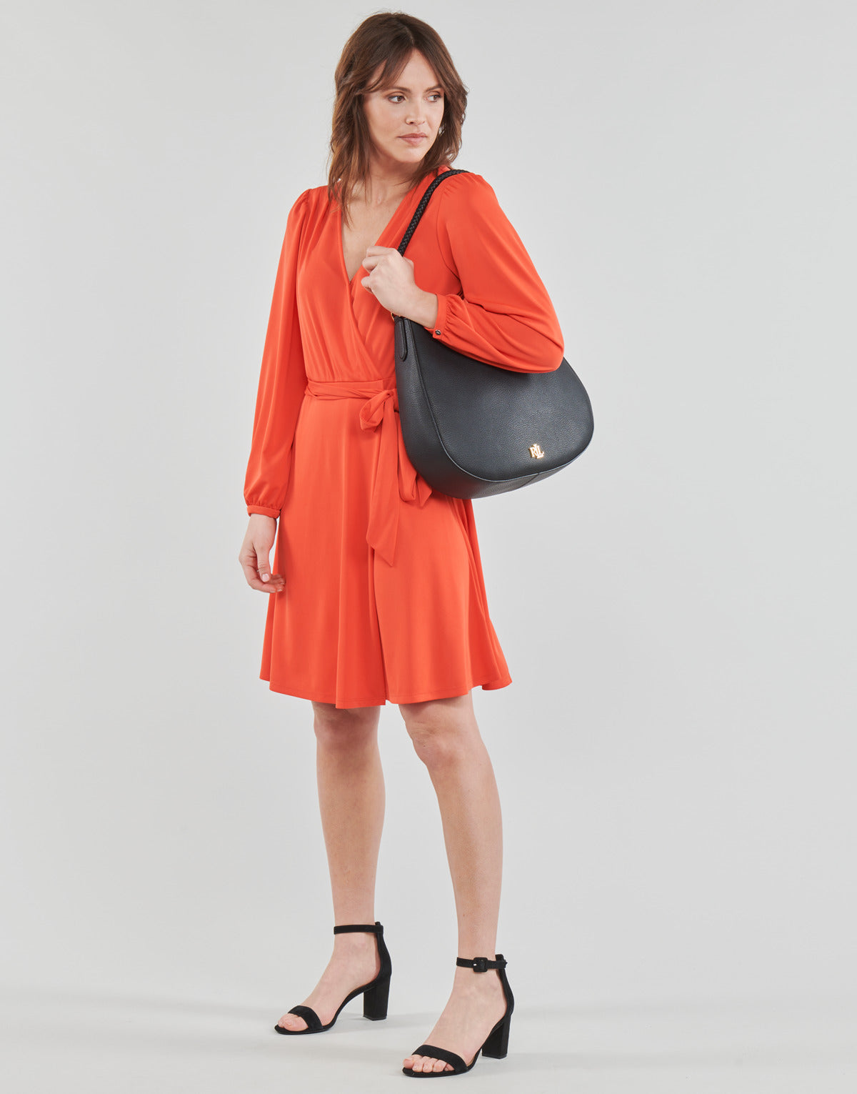 Abito corto Donna Lauren Ralph Lauren  SHAVILYA-LONG SLEEVE-DAY DRESS  Arancio