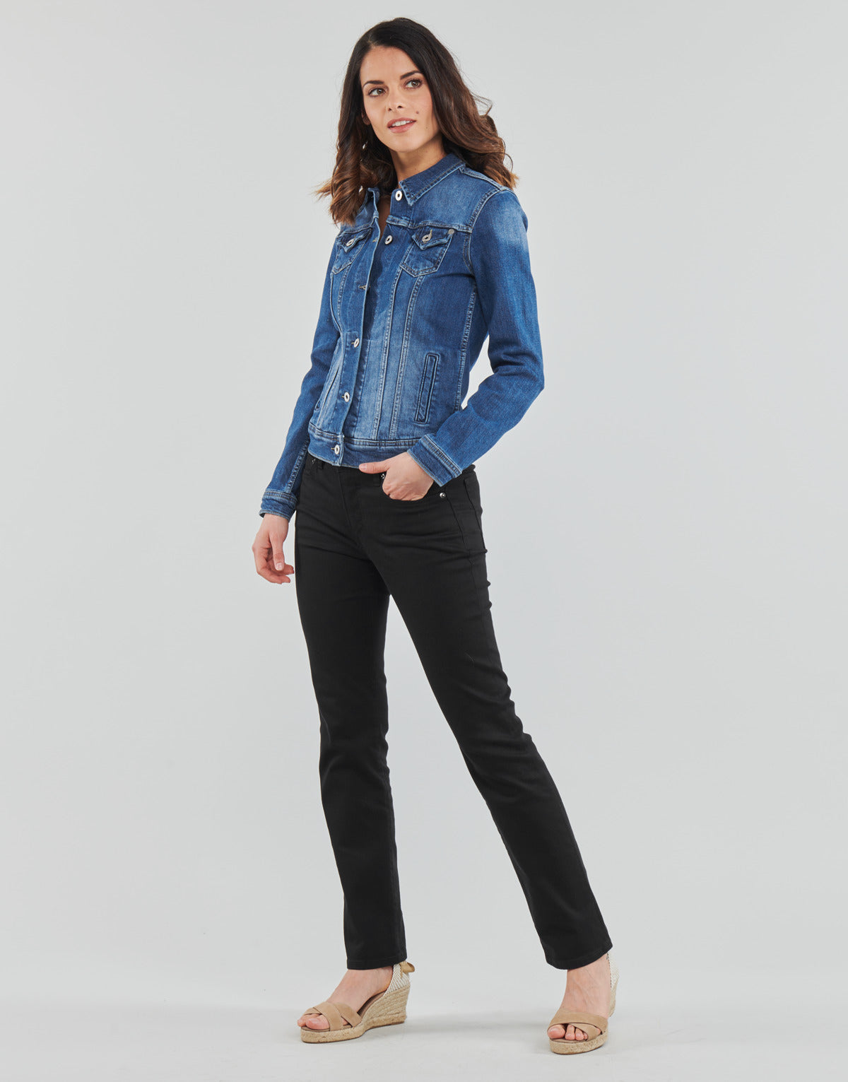 Giacca in jeans Donna Pepe jeans  THRIFT  Blu