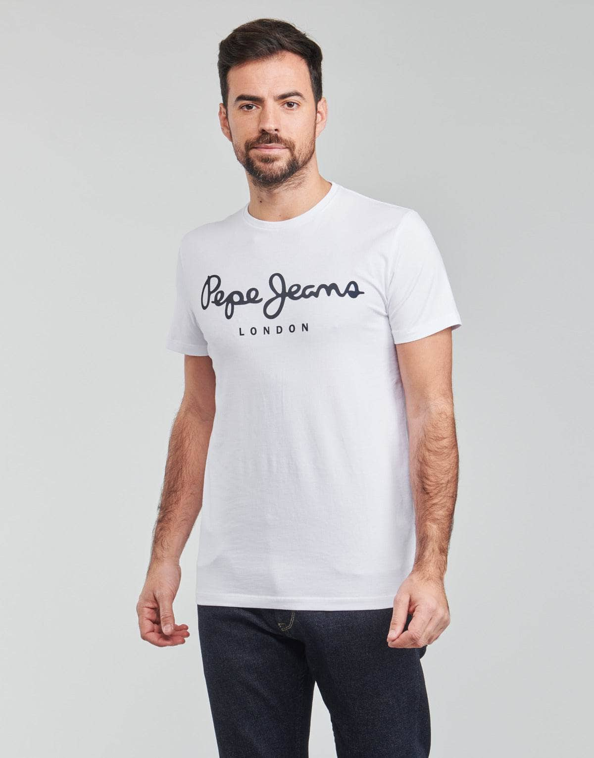 T-shirt Uomo Pepe jeans  ORIGINAL STRETCH  Bianco