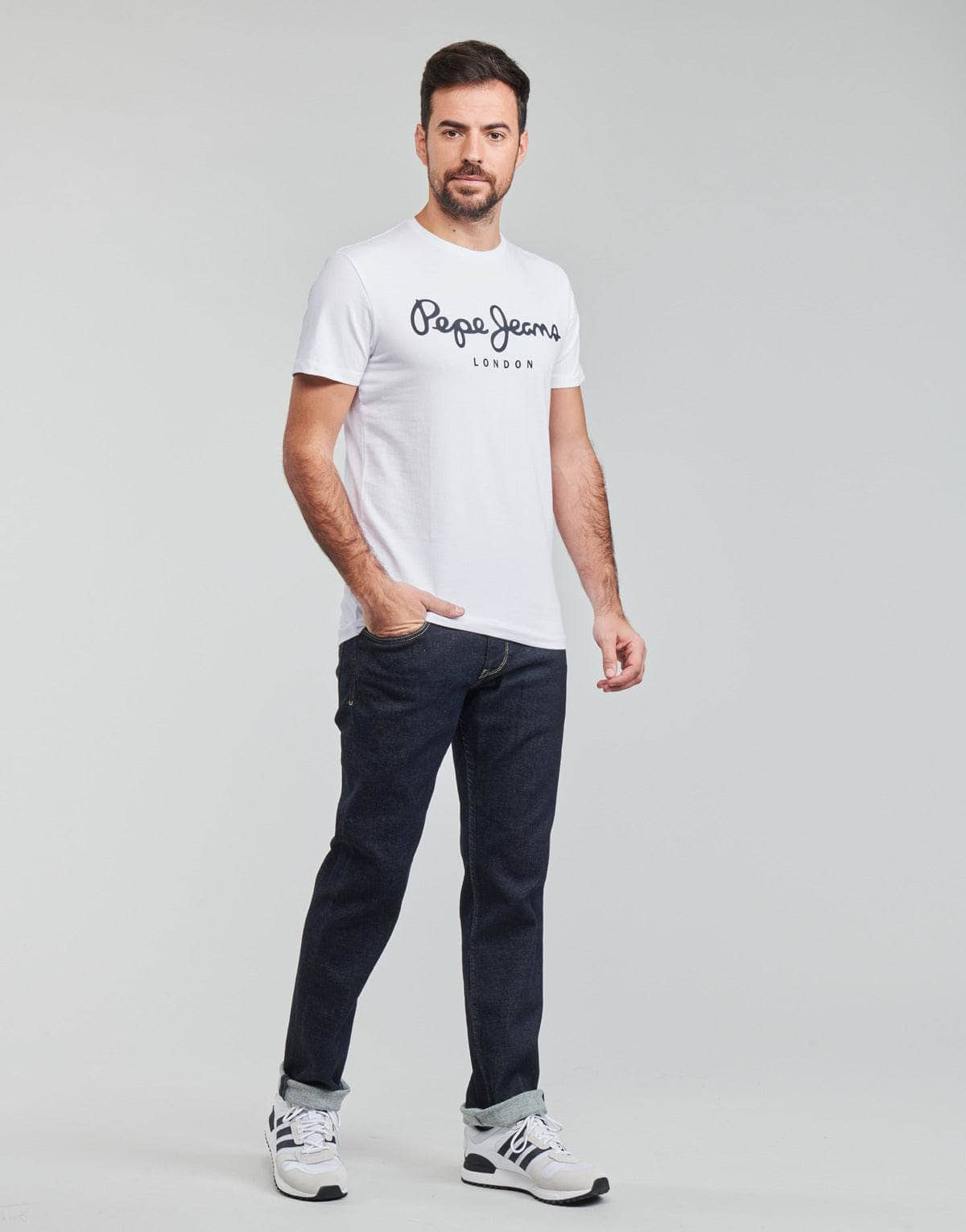 T-shirt Uomo Pepe jeans  ORIGINAL STRETCH  Bianco