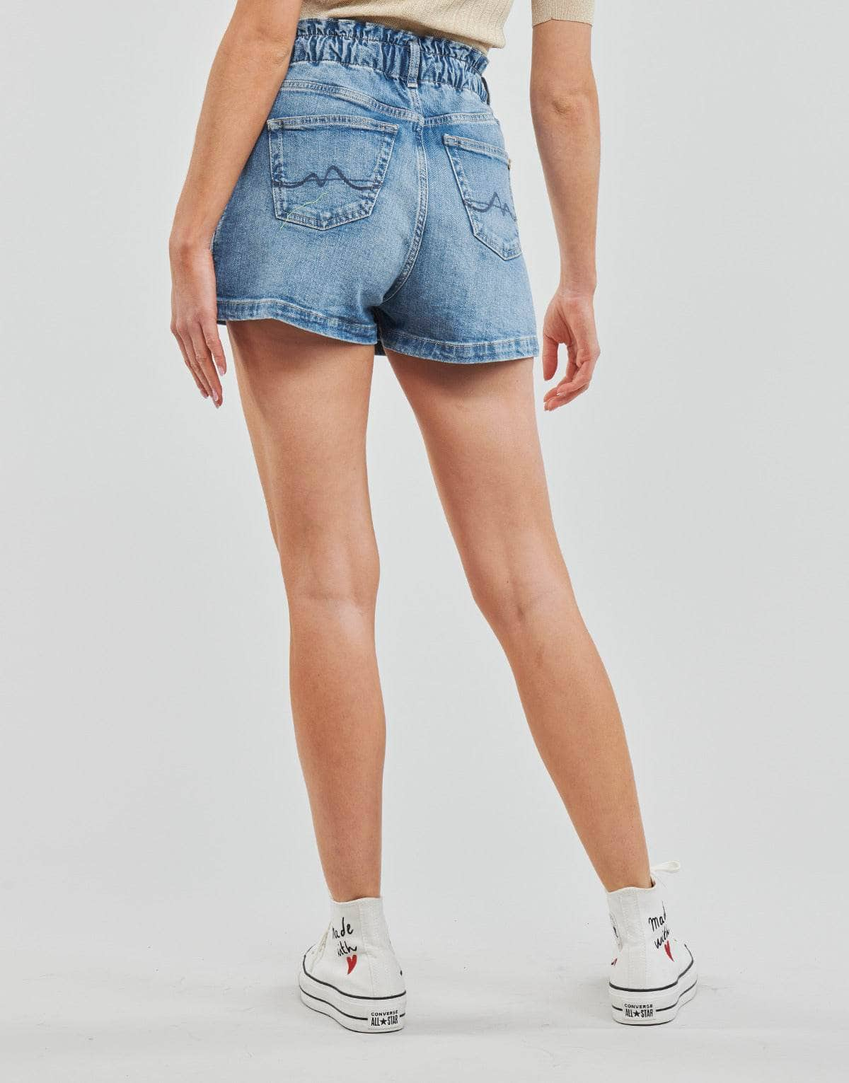 Shorts Donna Pepe jeans  REESE SHORT  Blu