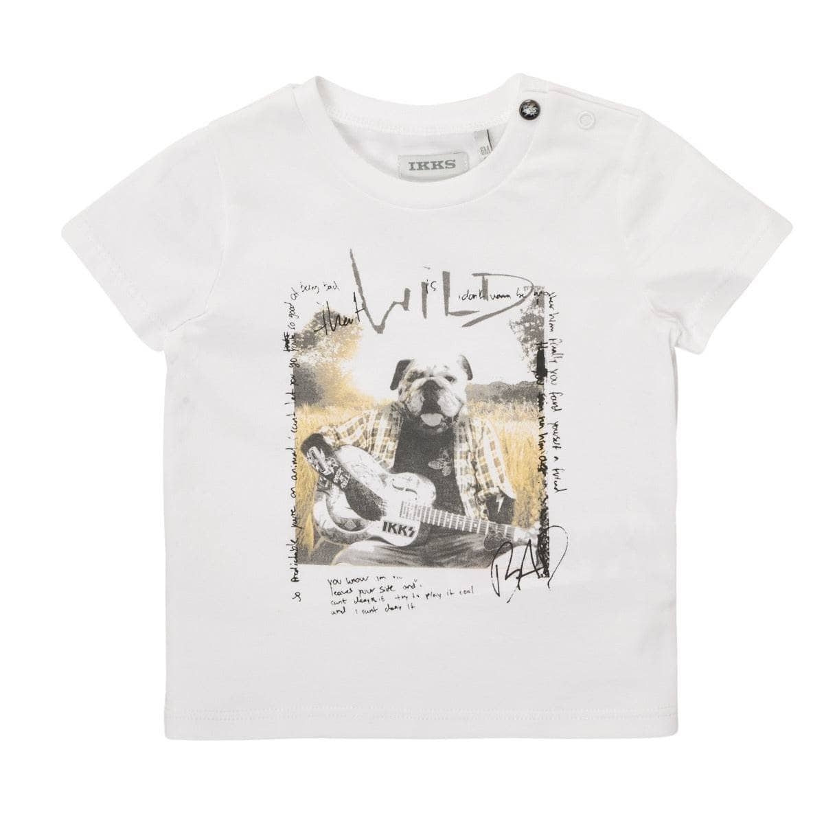 T-shirt ragazzo Ikks  ECHARPOS  Bianco