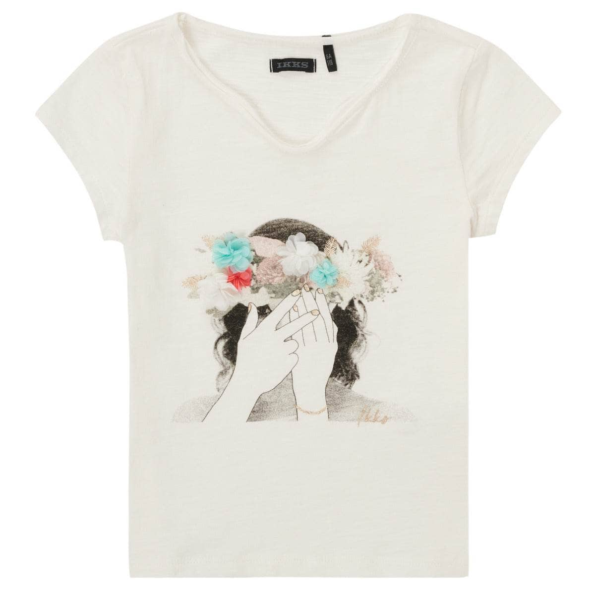 T-shirt ragazza Ikks  ECLISPA  Bianco