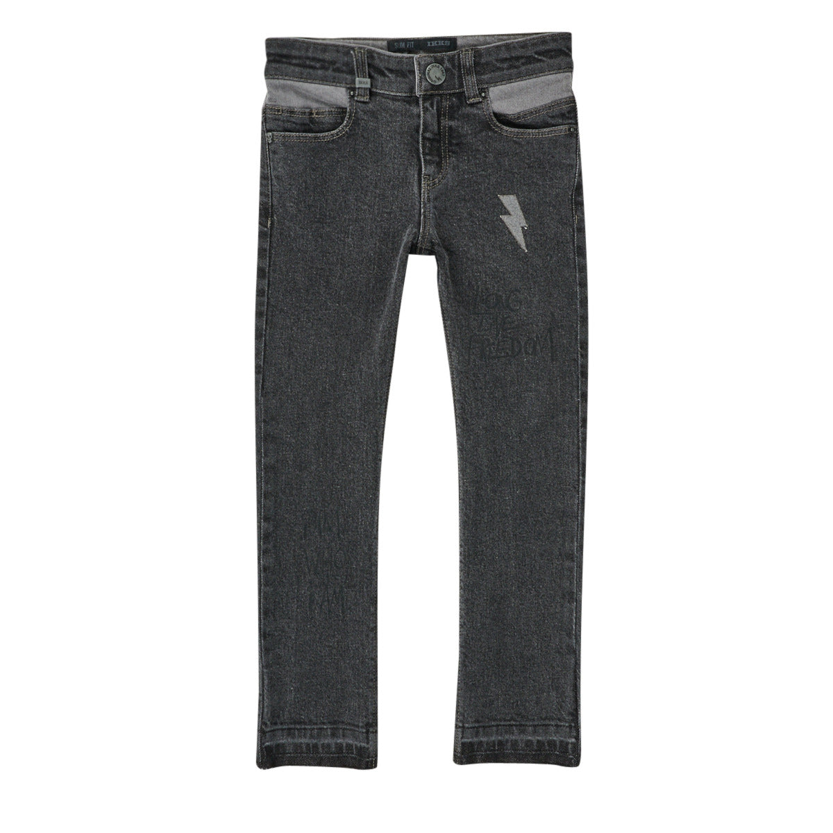 Jeans Slim ragazzo Ikks  POCHETOS  Nero