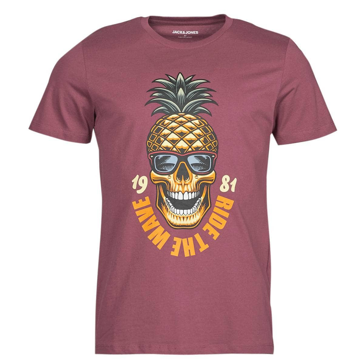 T-shirt Uomo Jack & Jones  JJEUSTACE  Rosa