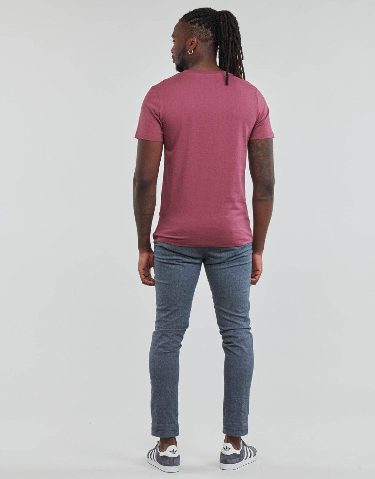 T-shirt Uomo Jack & Jones  JJEUSTACE  Rosa