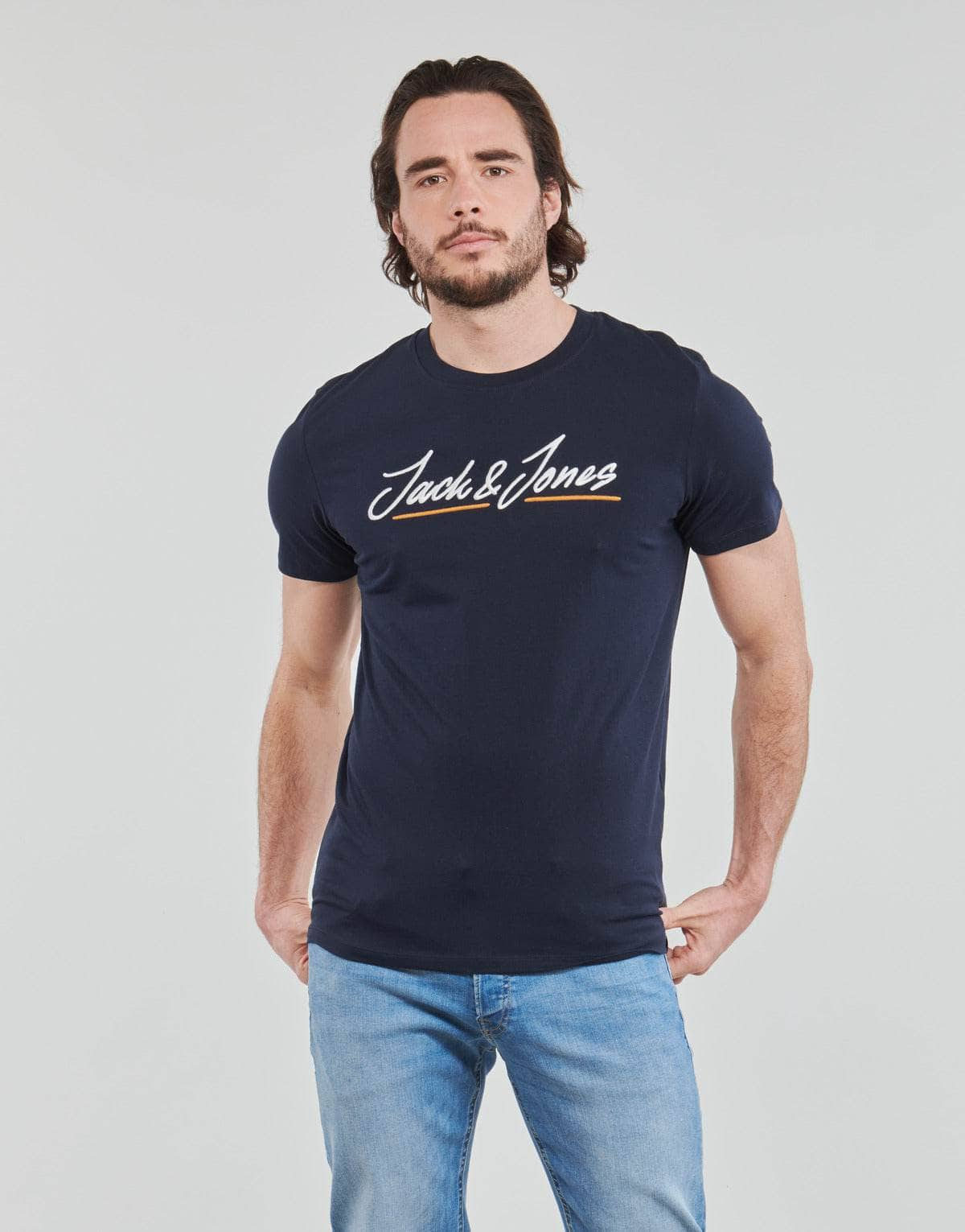 T-shirt Uomo Jack & Jones  JORTONS  Marine