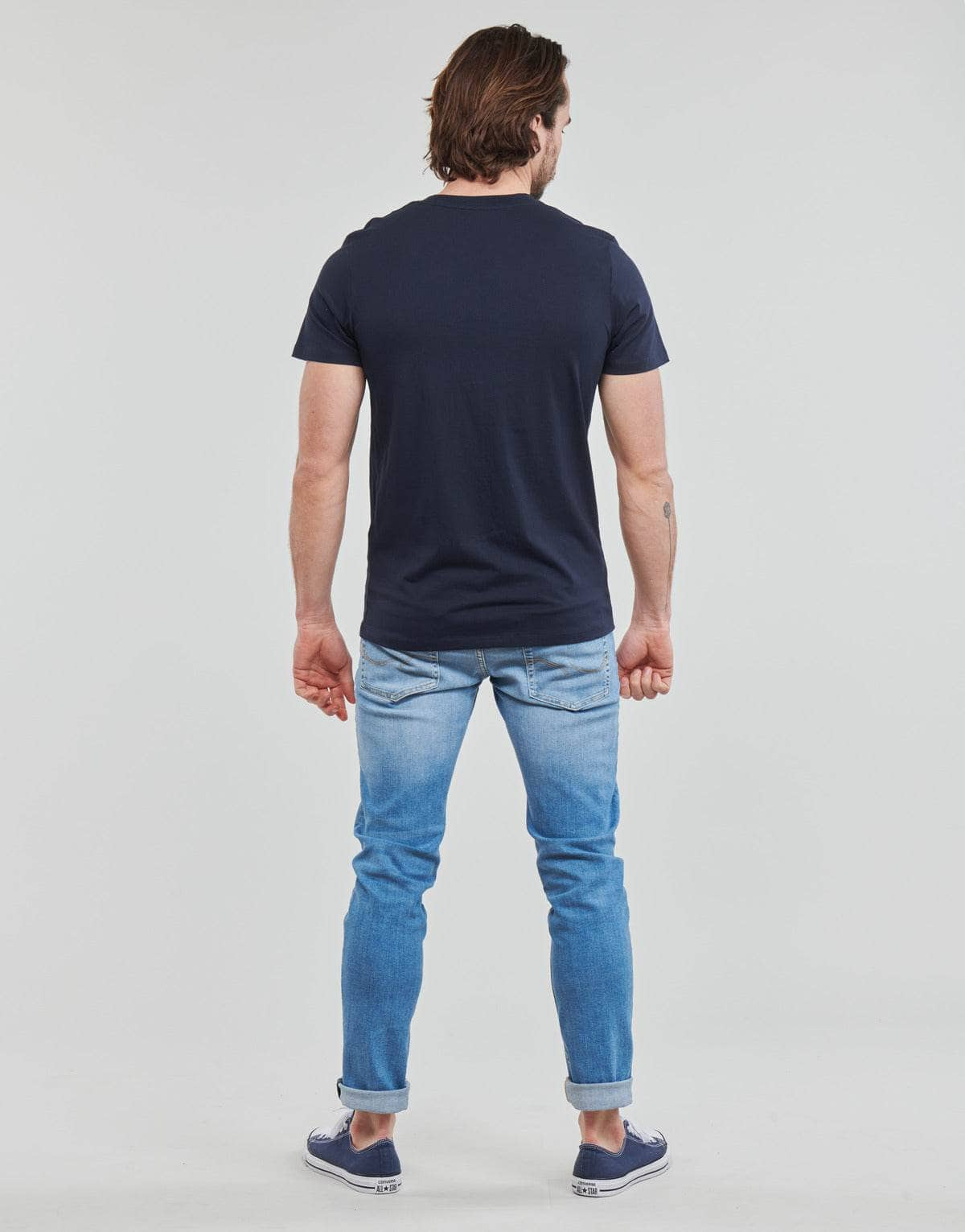 T-shirt Uomo Jack & Jones  JORTONS  Marine