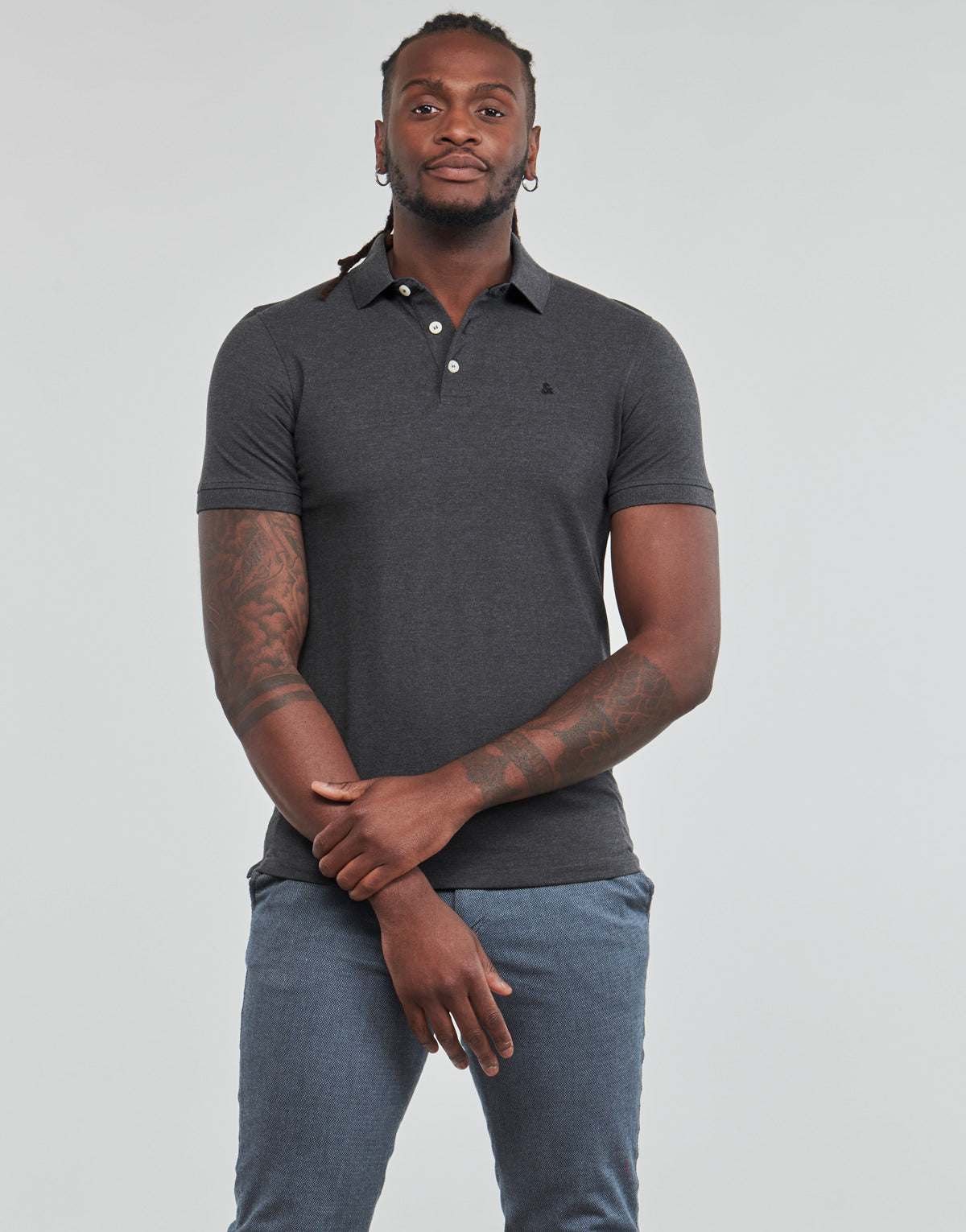 Polo Uomo Jack & Jones  JJEPAULOS  Grigio