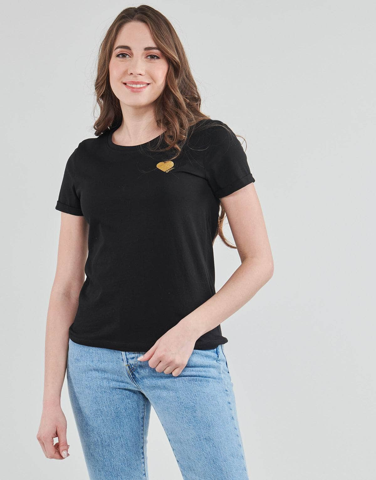 T-shirt Donna Only  ONLKITA  Nero