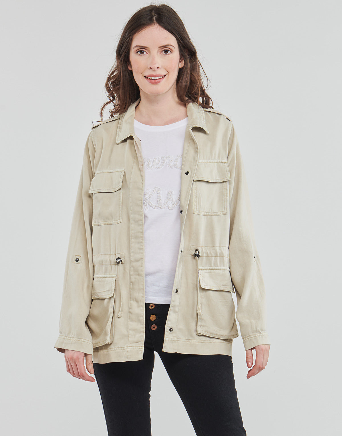 Parka Donna Only  ONLKENYA  Beige