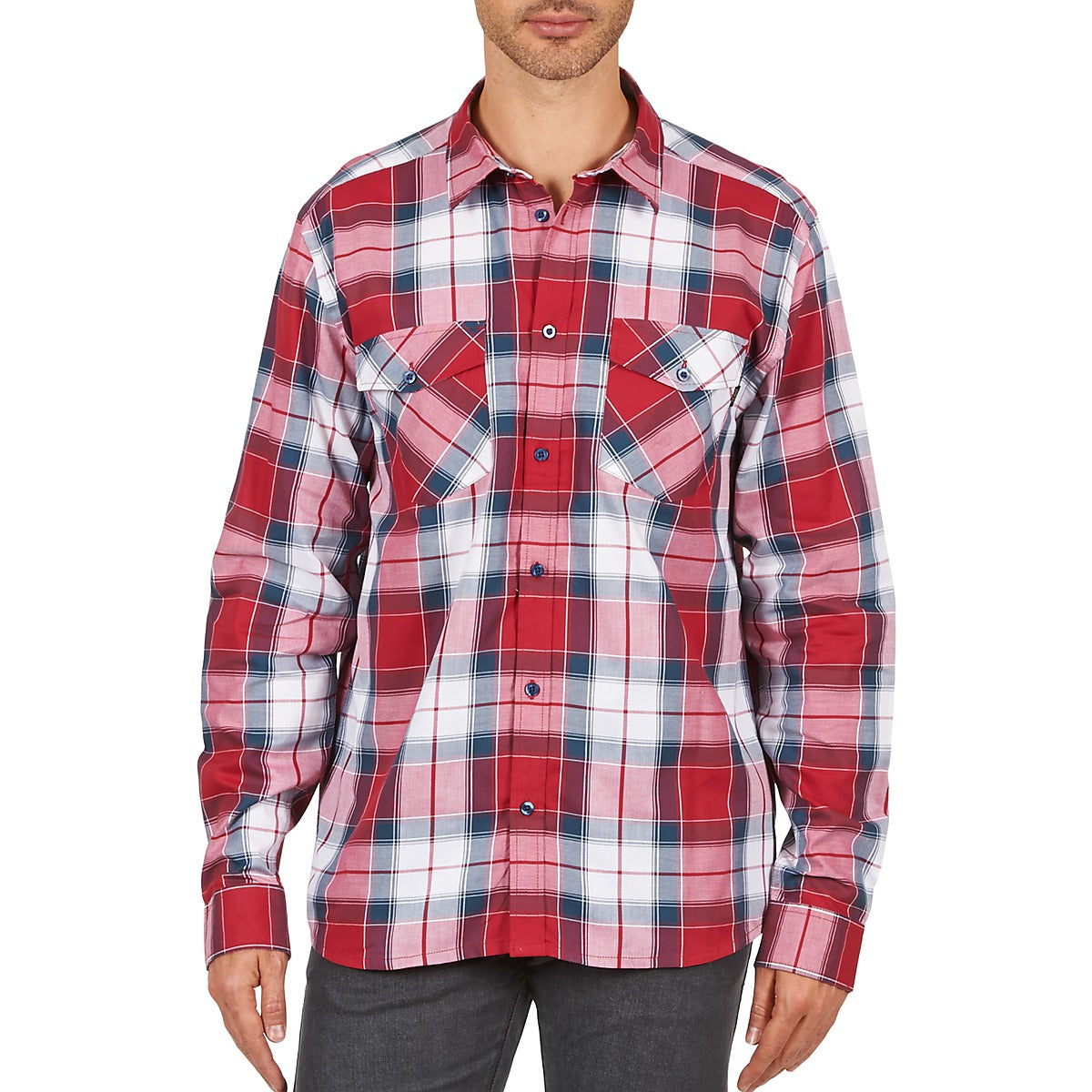 Camicia a maniche lunghe Uomo Wesc  JOEY  Rosso