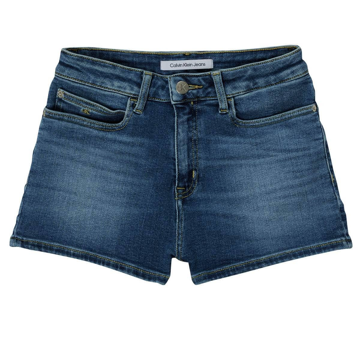 Shorts ragazza Calvin Klein Jeans  RELAXED HR SHORT MID BLUE  Blu