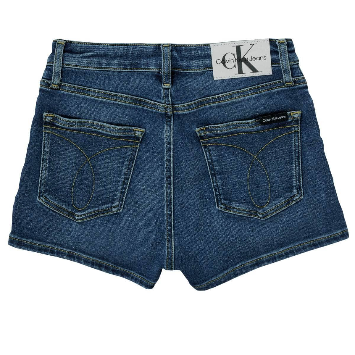 Shorts ragazza Calvin Klein Jeans  RELAXED HR SHORT MID BLUE  Blu