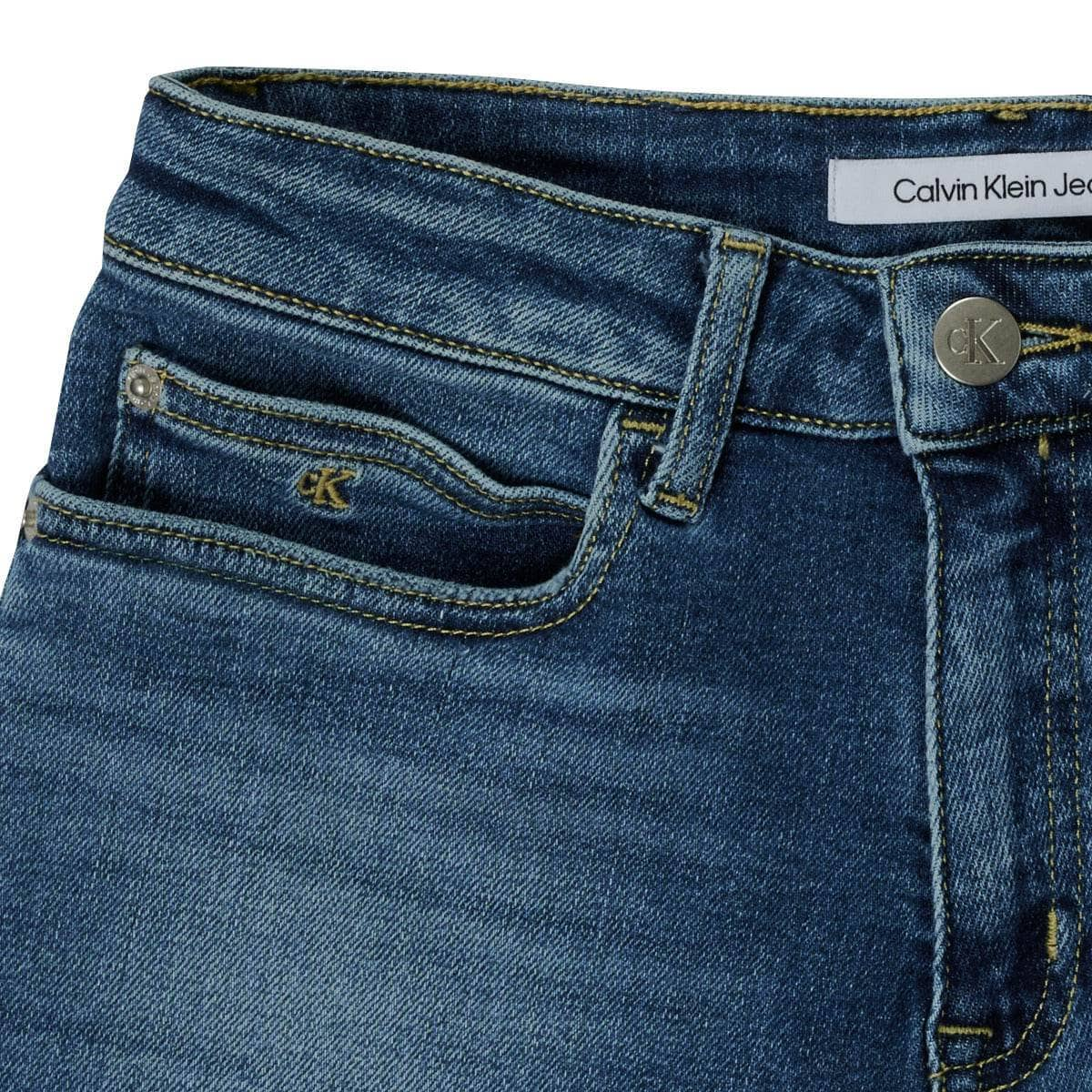 Shorts ragazza Calvin Klein Jeans  RELAXED HR SHORT MID BLUE  Blu