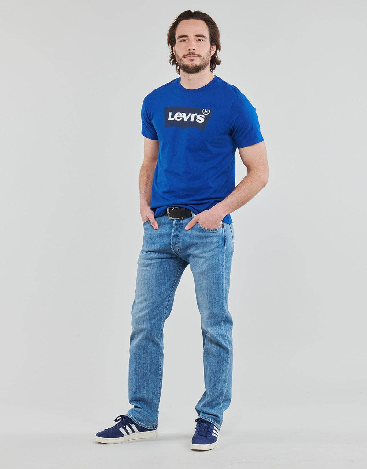 T-shirt Uomo Levis  GRAPHIC CREWNECK TEE  Blu