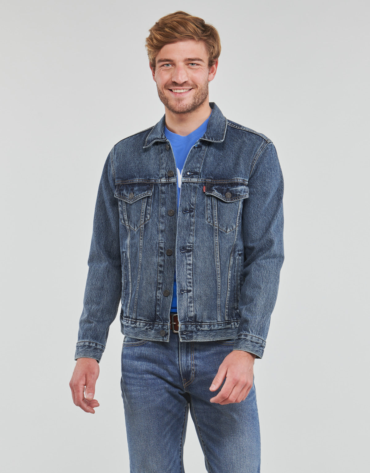 Giacca in jeans Uomo Levis  THE TRUCKER JACKET  Blu