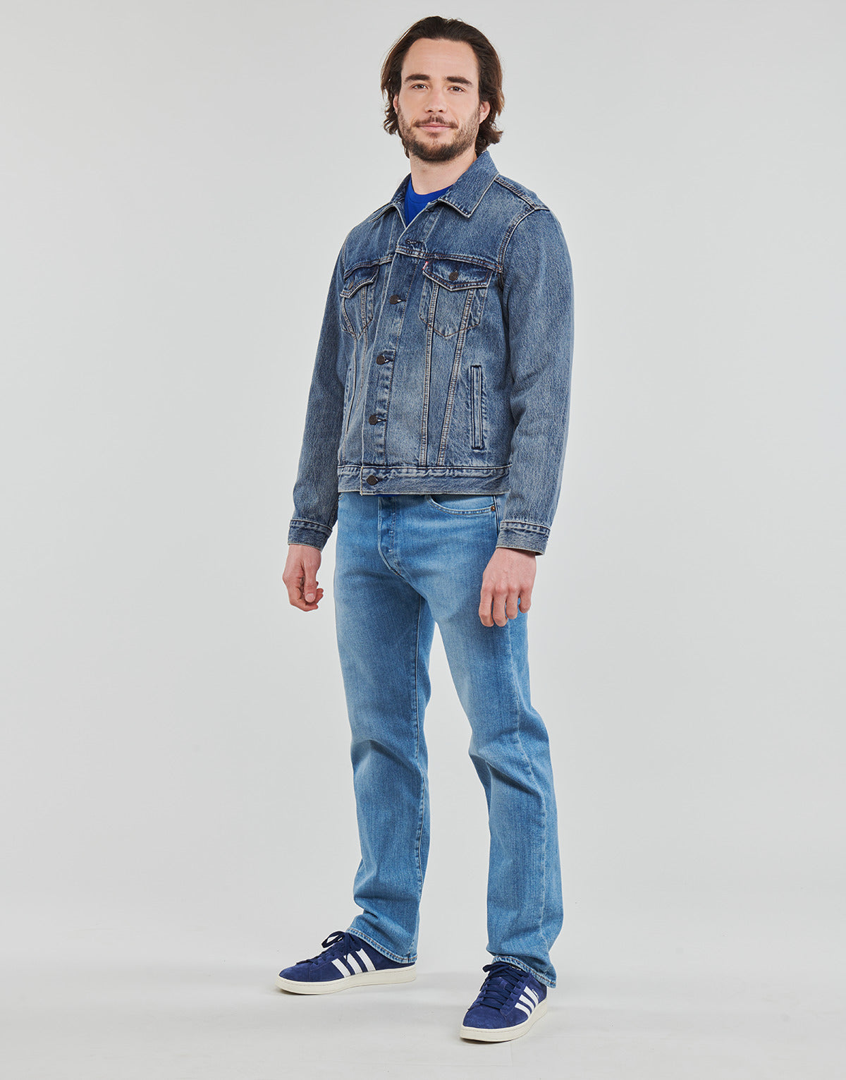 Giacca in jeans Uomo Levis  THE TRUCKER JACKET  Blu