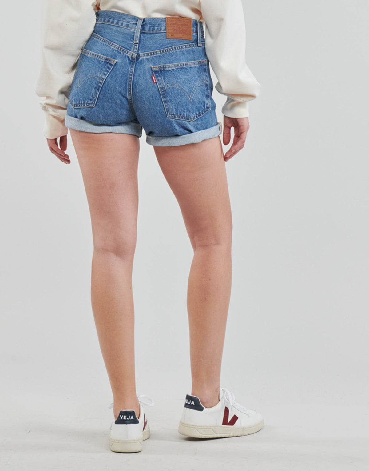 Shorts Donna Levis  501® ROLLED SHORT  Blu