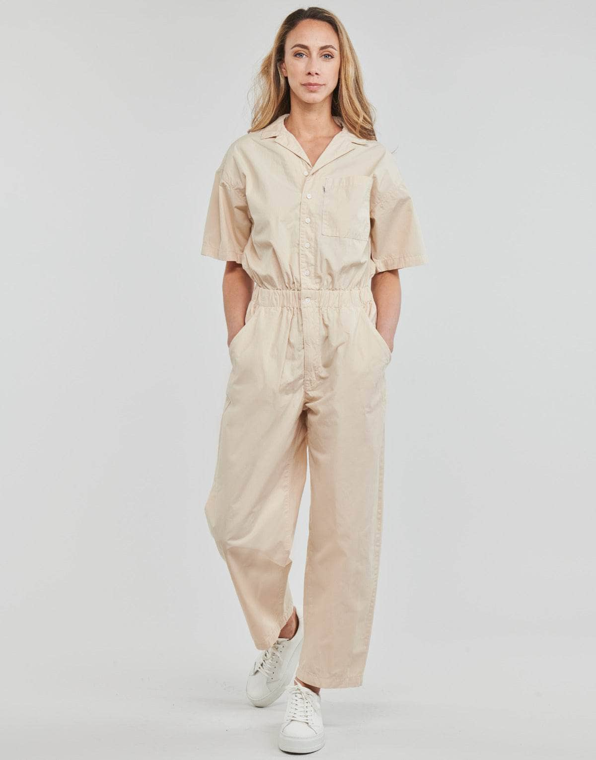 Tute / Jumpsuit Donna Levis  SCRUNCHIE JUMPSUIT  Beige