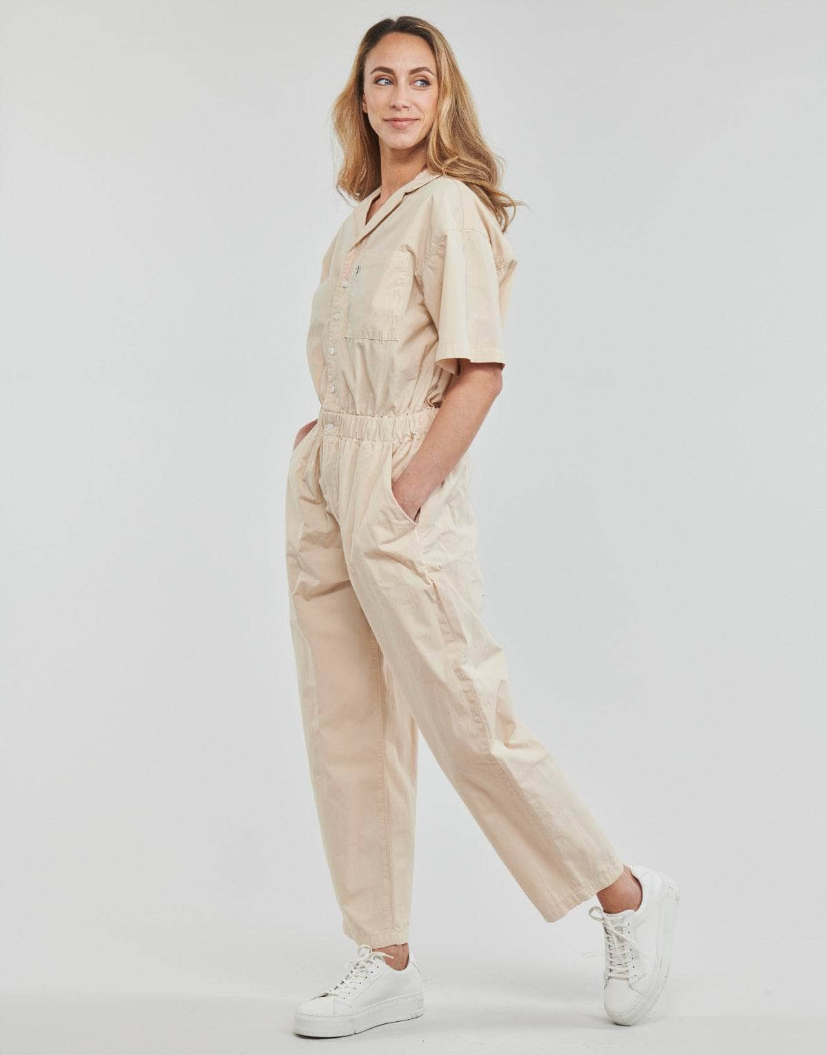 Tute / Jumpsuit Donna Levis  SCRUNCHIE JUMPSUIT  Beige