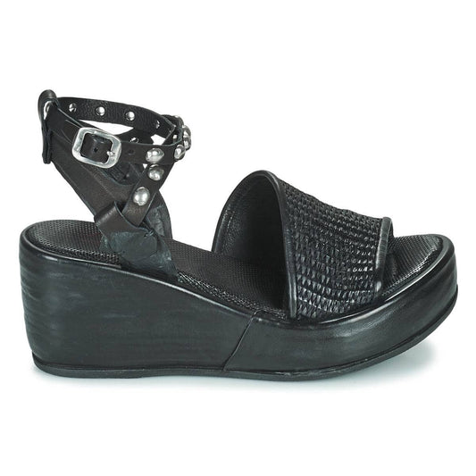 Sandali Donna Airstep / A.S.98  ARCA RAFIA  Nero