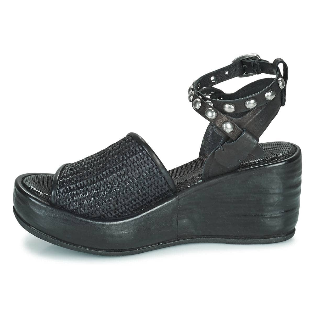 Sandali Donna Airstep / A.S.98  ARCA RAFIA  Nero