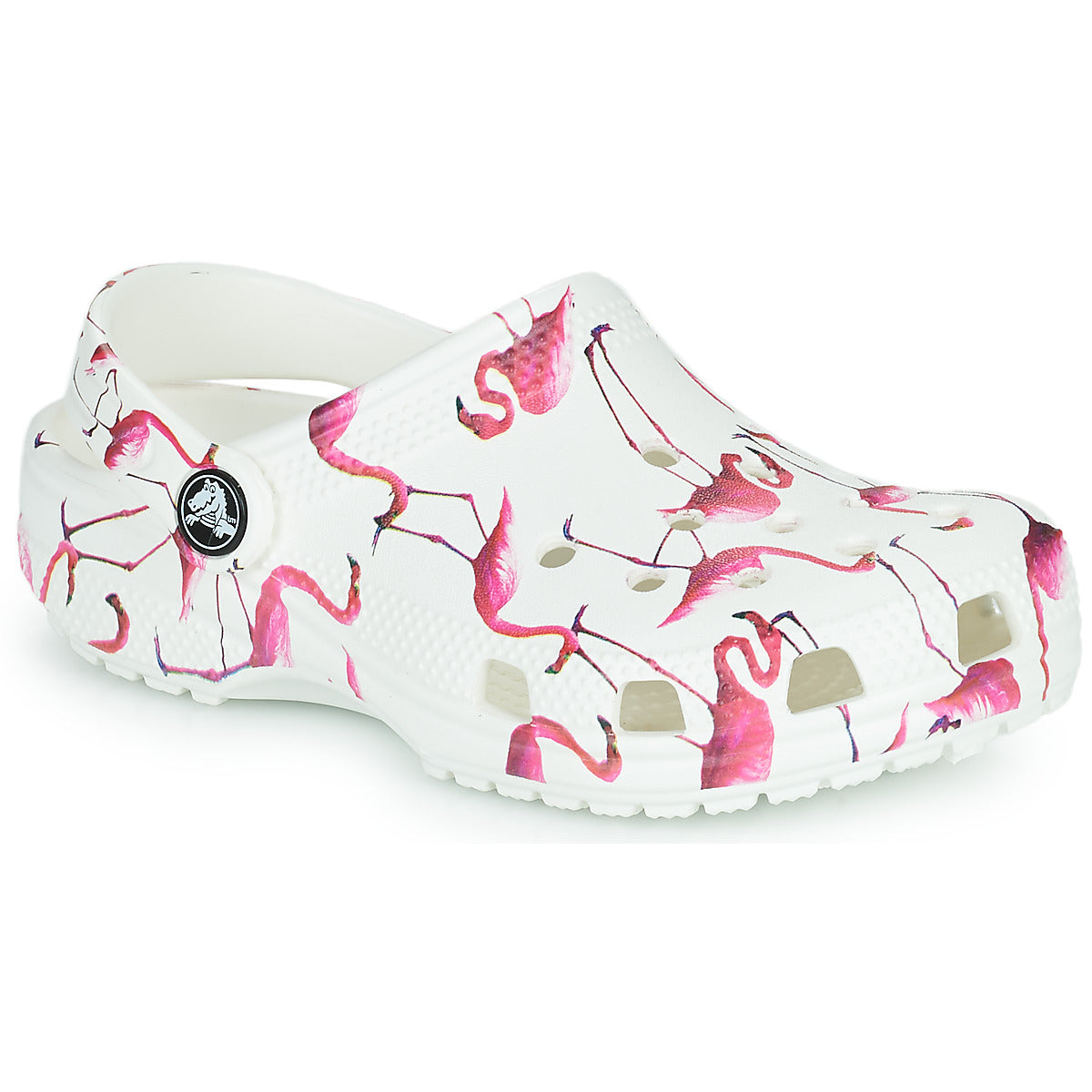 Scarpe bambini ragazza Crocs  Classic Pool Party Clog K  Bianco