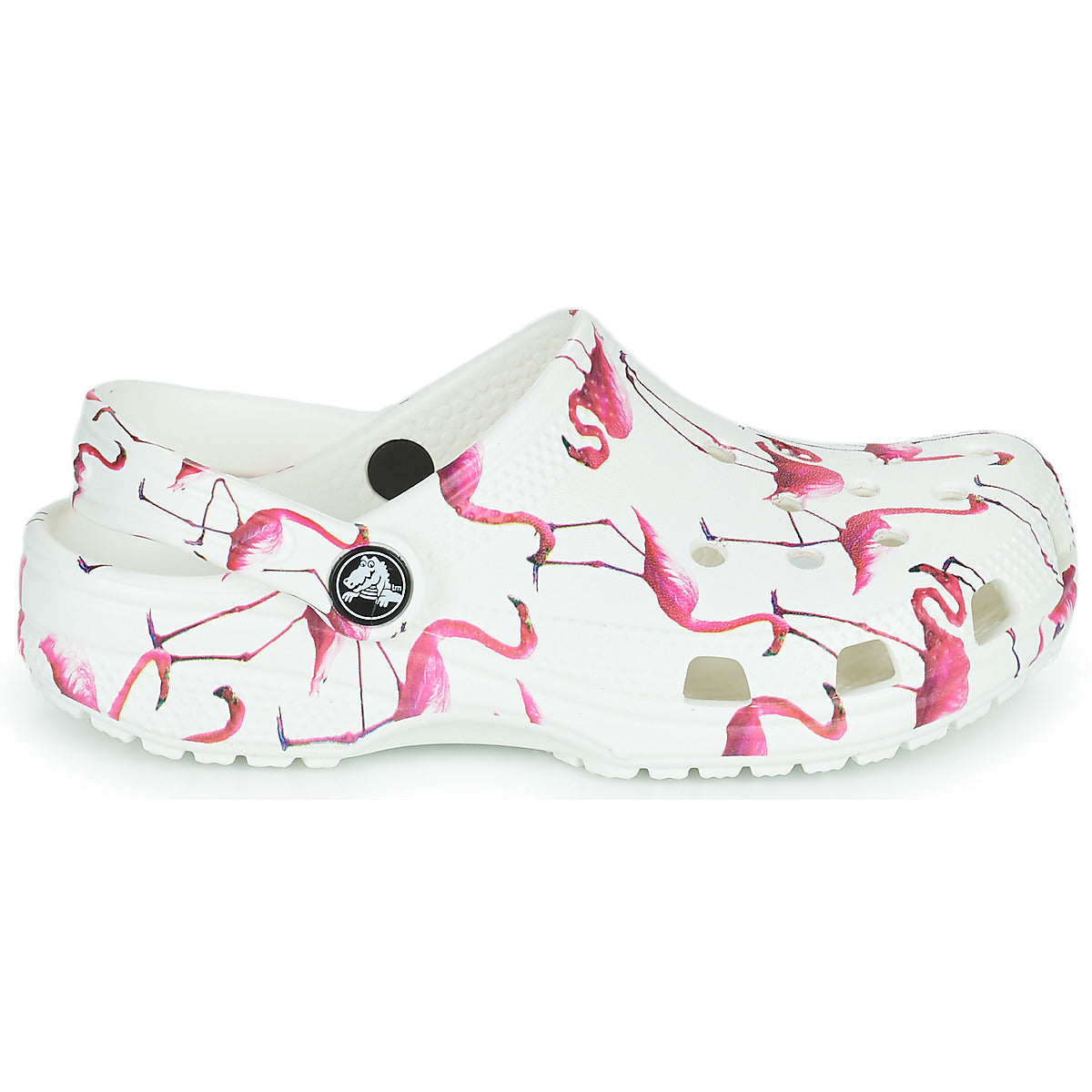 Scarpe bambini ragazza Crocs  Classic Pool Party Clog K  Bianco