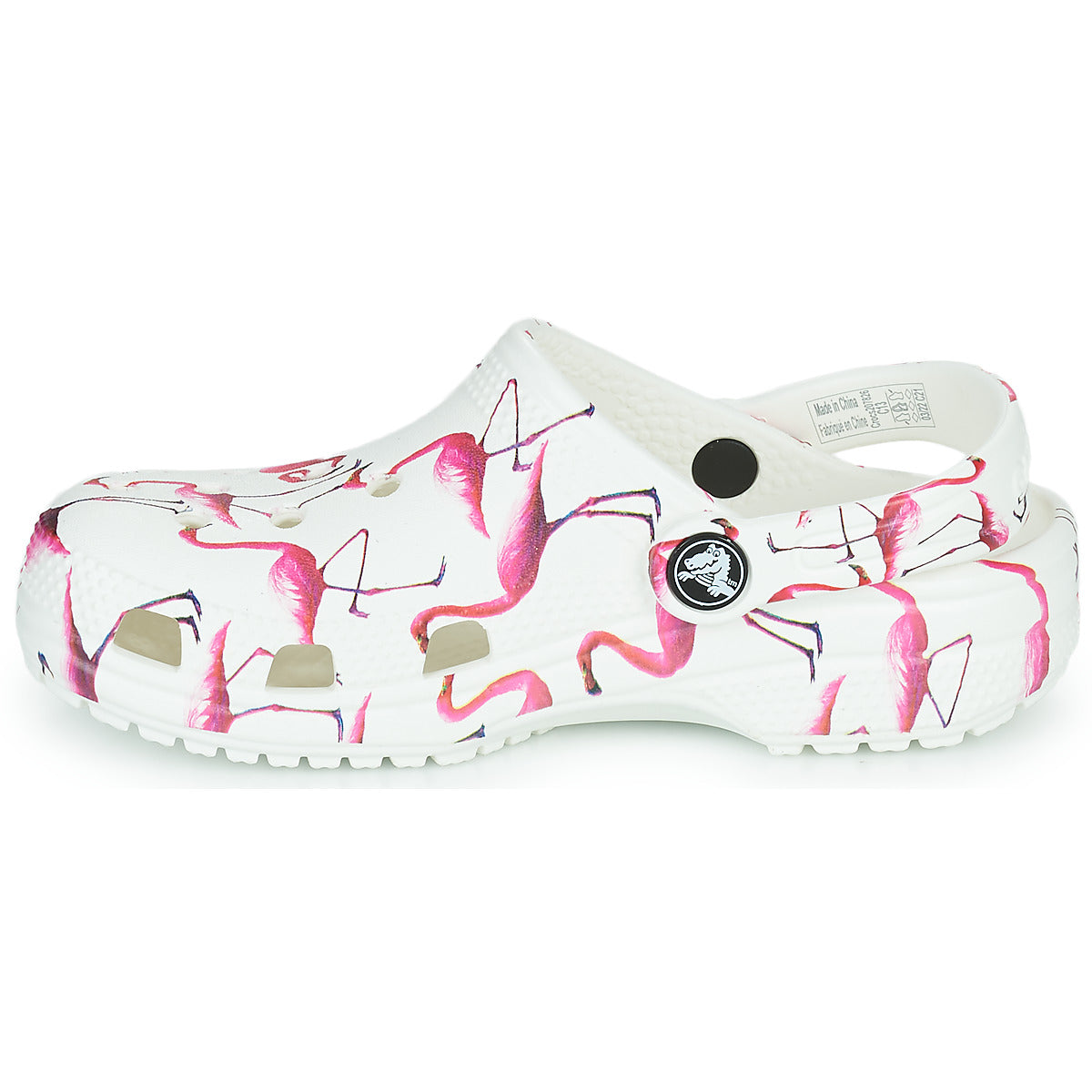 Scarpe bambini ragazza Crocs  Classic Pool Party Clog K  Bianco