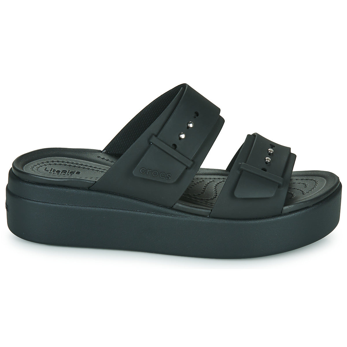 Scarpe Donna Crocs  CROCS BROOKLYN SANDAL LOWWDG W  Nero