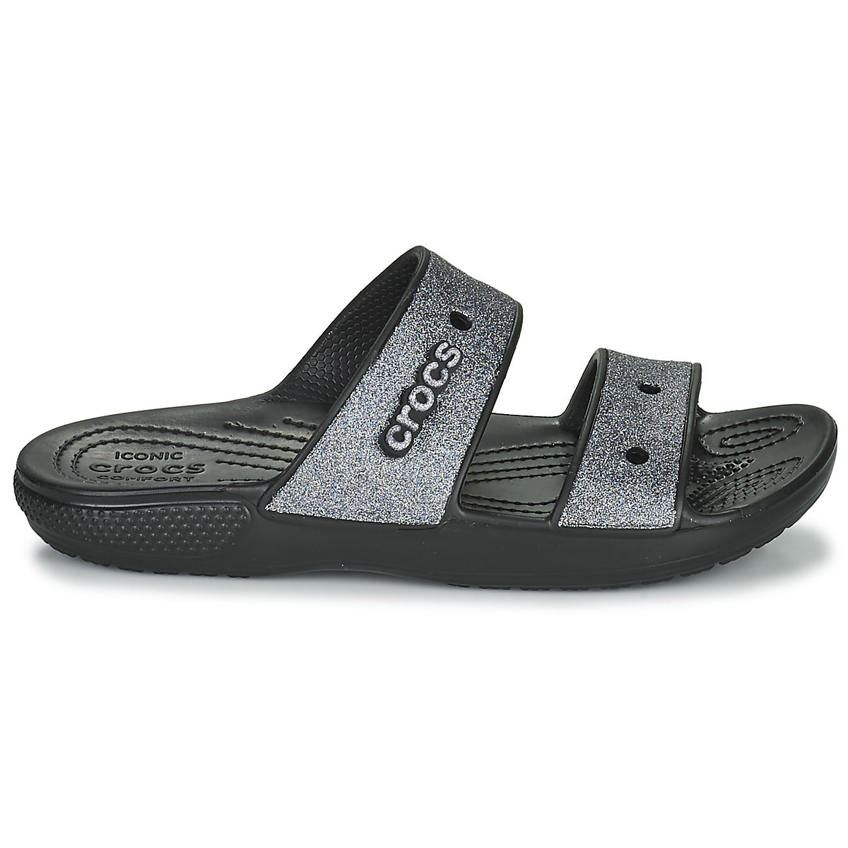 Scarpe Donna Crocs  CLASSIC CROC GLITTER II SANDAL  Nero