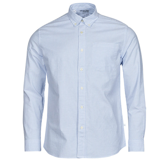 Camicia a maniche lunghe Uomo Selected  SLHREGRICK  Blu