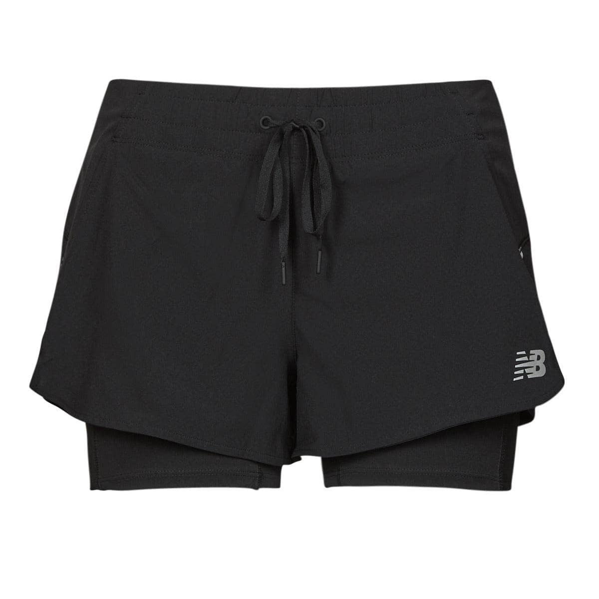 Shorts Donna New Balance  IMPT RUN 2 IN 1  Nero