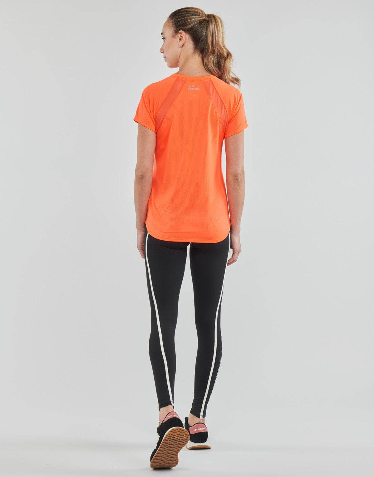 T-shirt Donna New Balance  PR IMP SS  Arancio